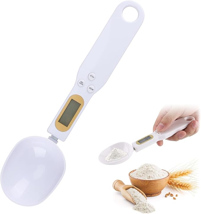 Electronic Measuring Spoon Scale – Digital Kitchen Weighing Spoon with LCD Display (500g / 0.1g Precision)