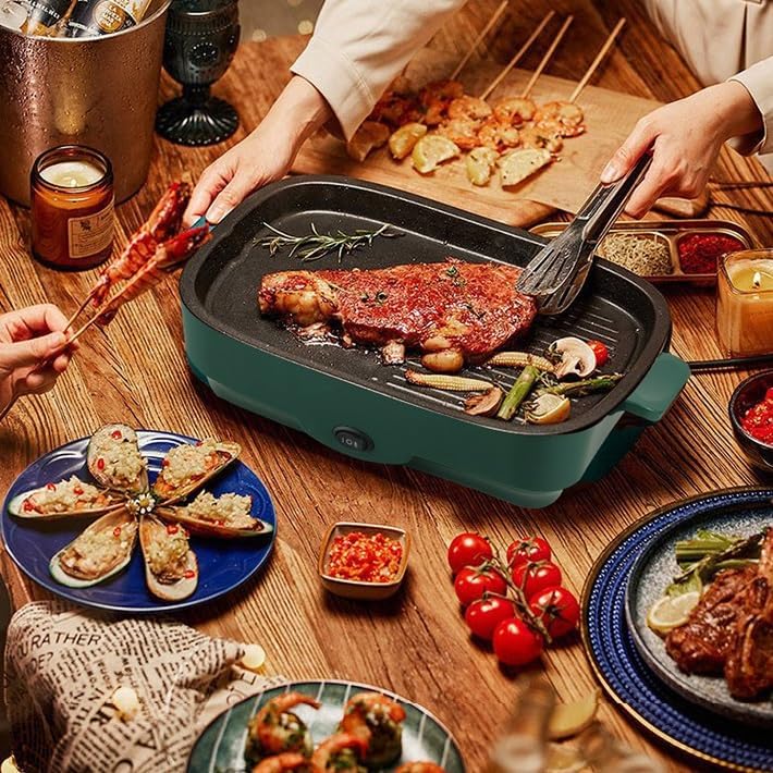 Rectangle Electric Grill Pan – Non-Stick Multipurpose Cooker