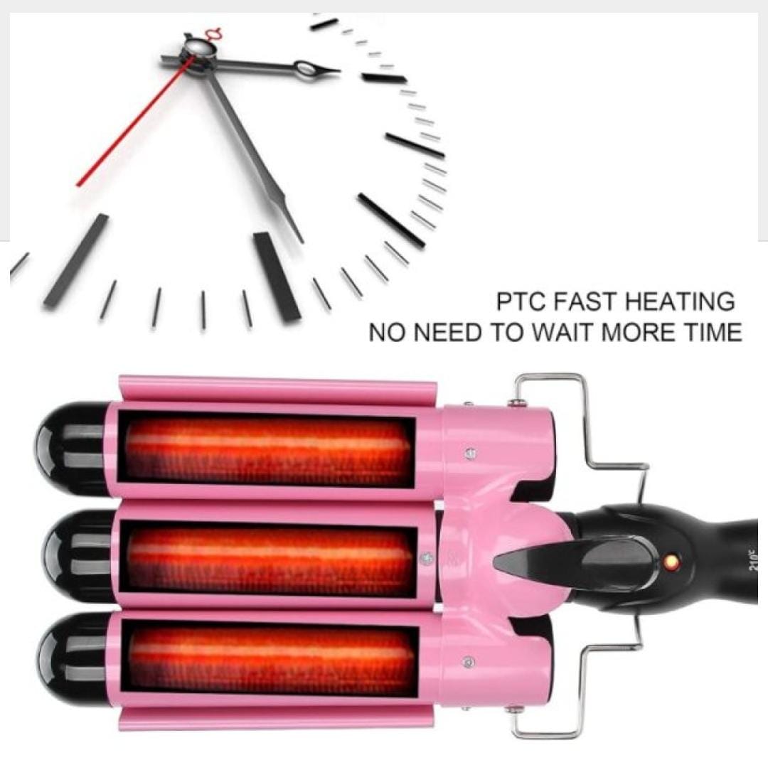 Hair Curler with 3 Barrels