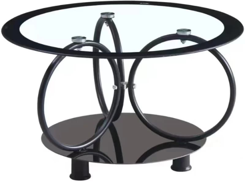 Round Shaped Glass Top Coffee Table