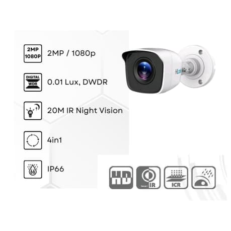 Hilook 1080P 8 Channel DVR & 8 Bullet Cameras DIY CCTV KIT