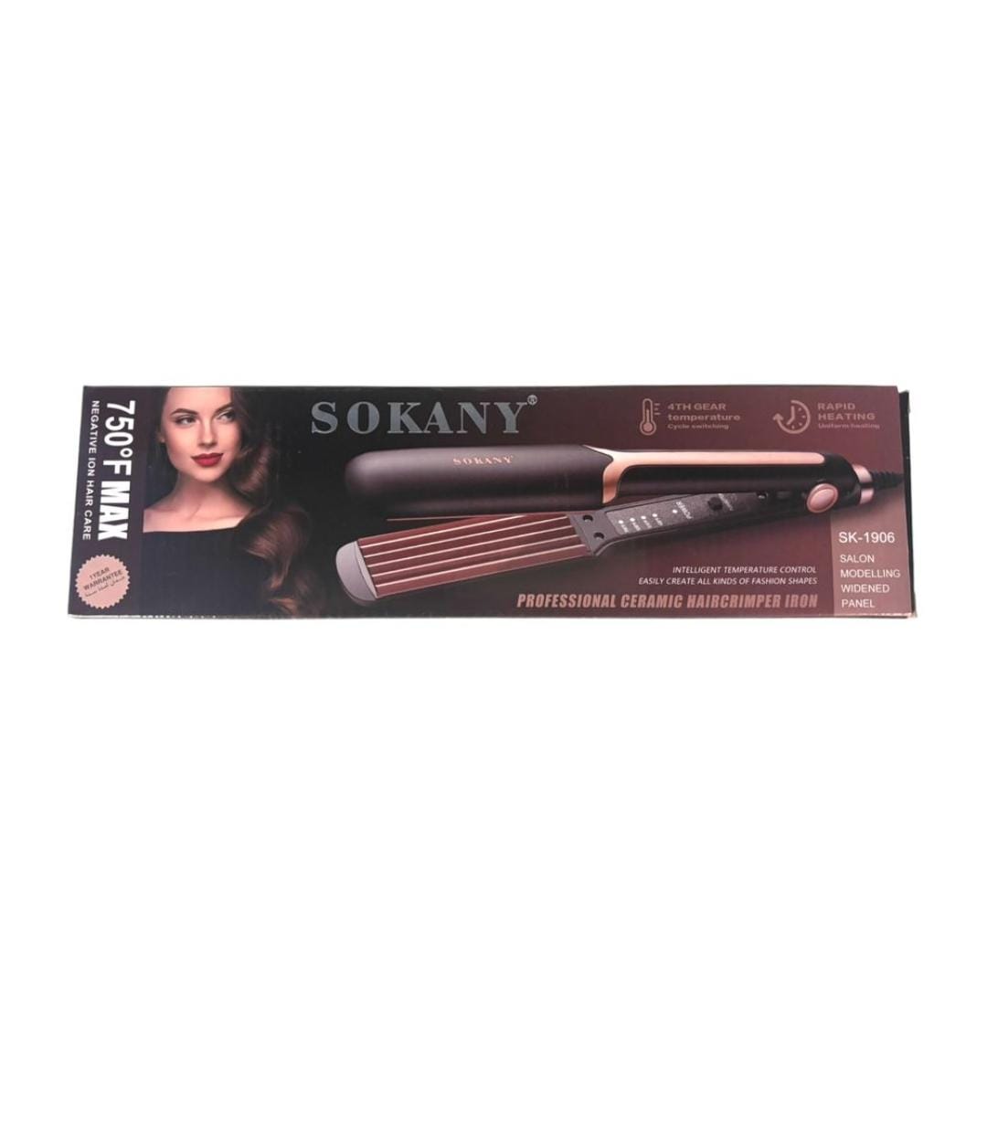 Sokany SK-1906 Professional Ceramic Hair Crimper Iron