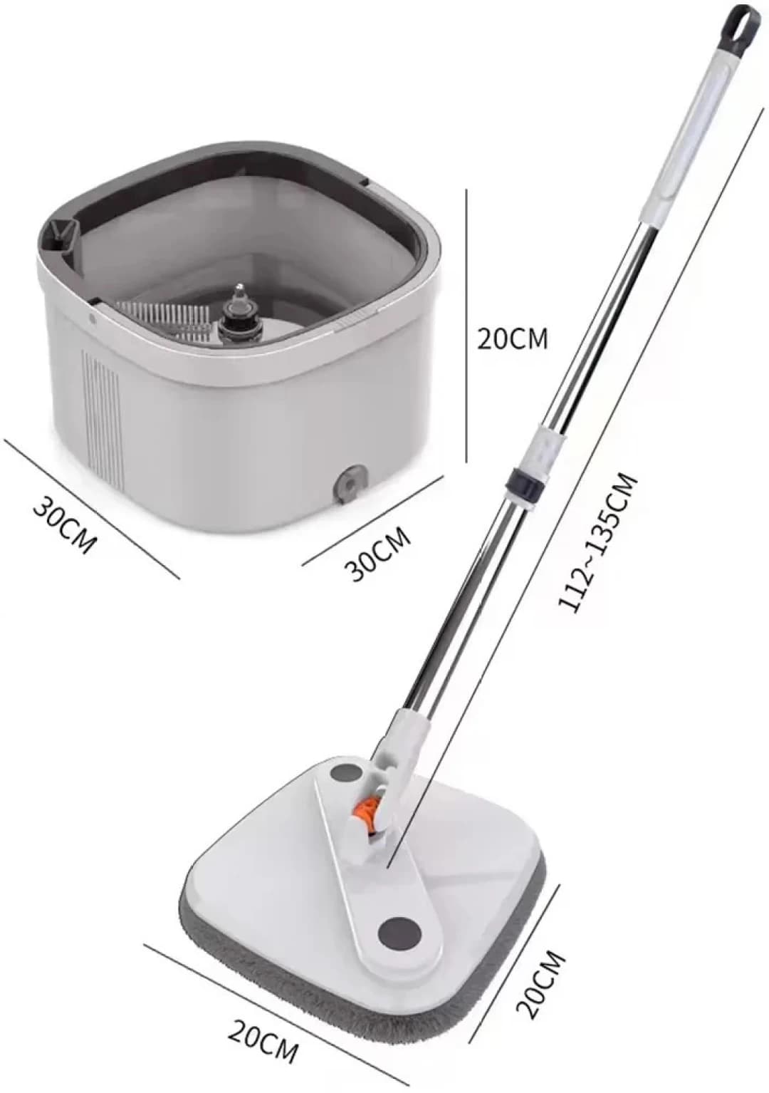 Square Rotating Mop Set