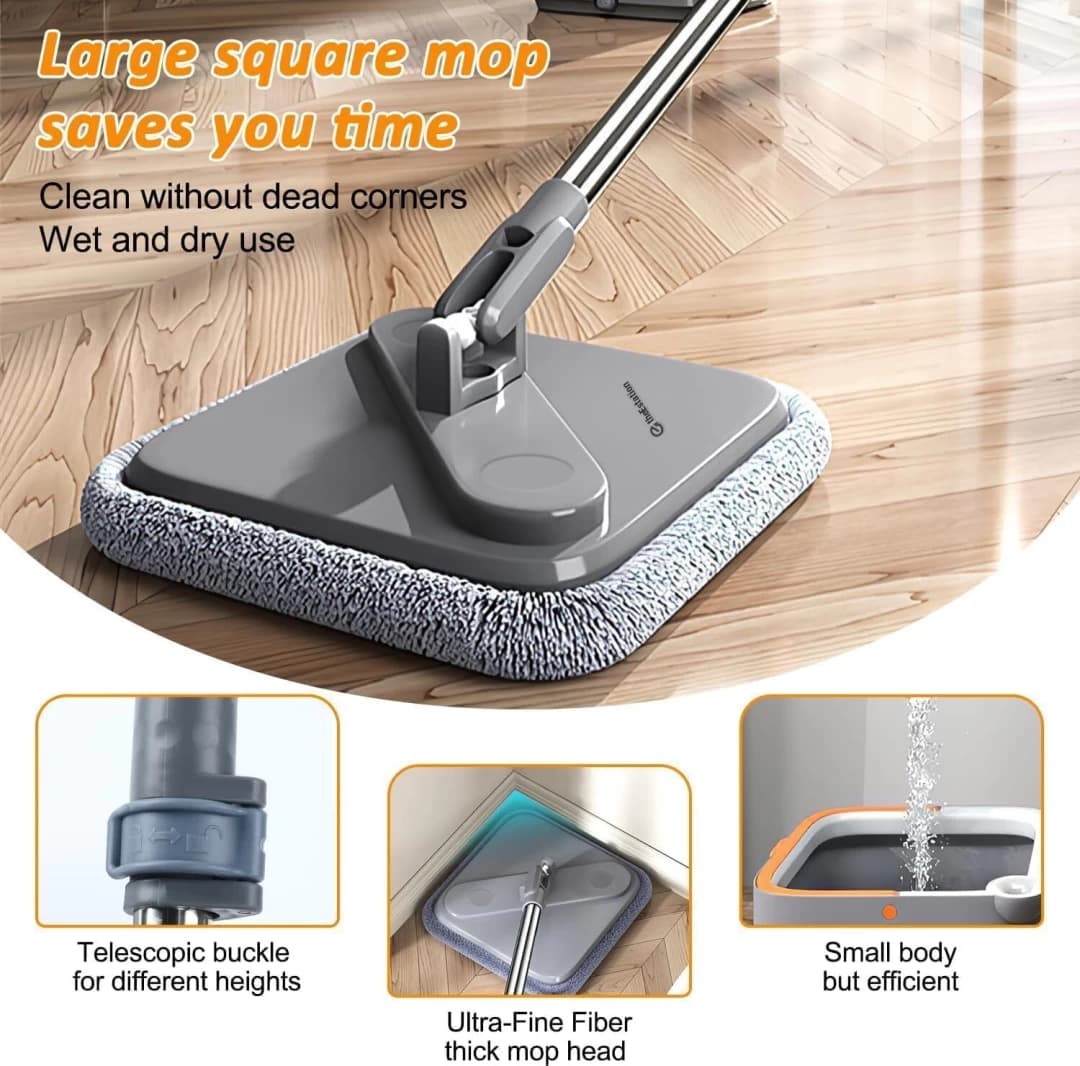Square Rotating Mop Set