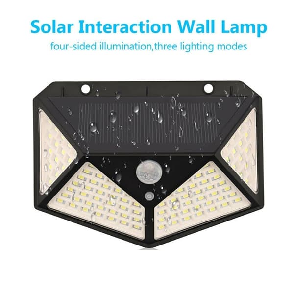 Solar Interaction Wall Lamp with 100 LEDs
