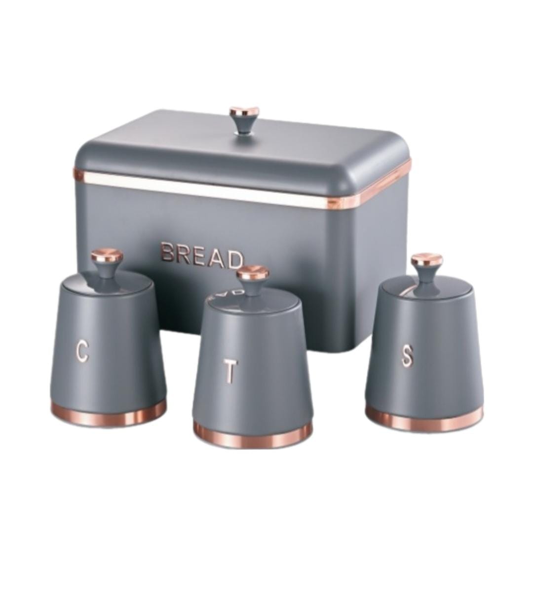 Royal Homeware Monza Collection 4pc Breadbin Set