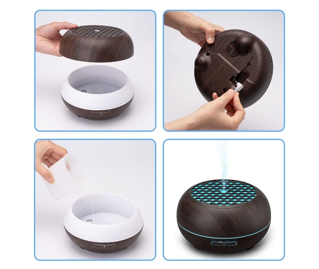 300ml 7 LED Ultrasonic Essential Oil Diffuser