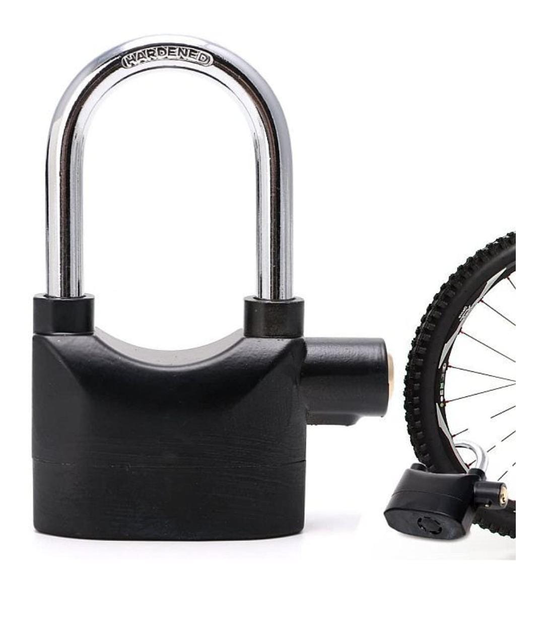 110dB Anti-Theft Alarm Padlock – Long Shackle