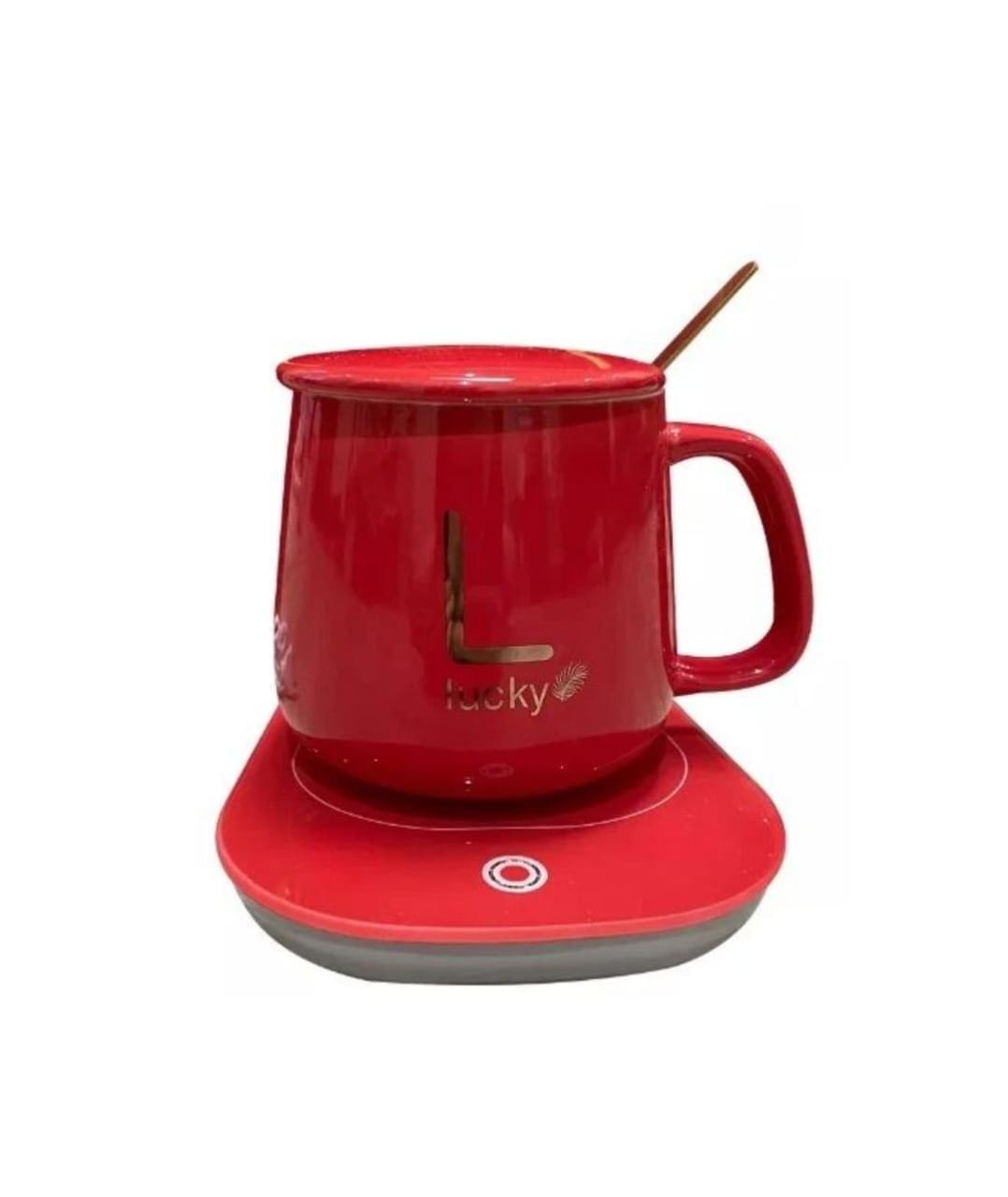 Smart Heating Mug Set with Ceramic Cup & Auto-Sensing Coaster – Elegant Gift Idea