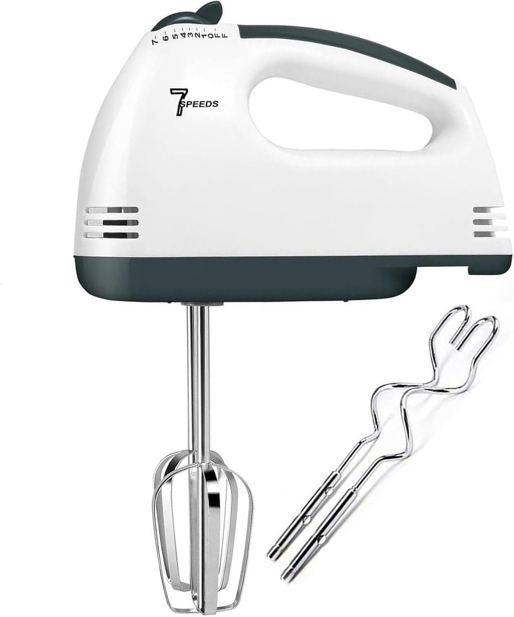 Condere DH-0133 7-Speed Hand Mixer – 100W with Beaters and Mixing Bowl