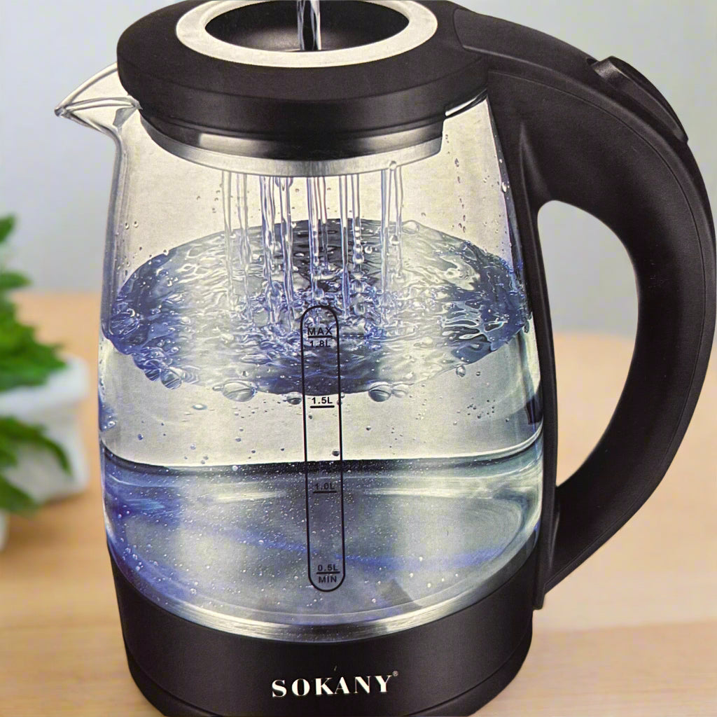 Sokany Electric Kettle SK-09067 – 1.8L, 1500W