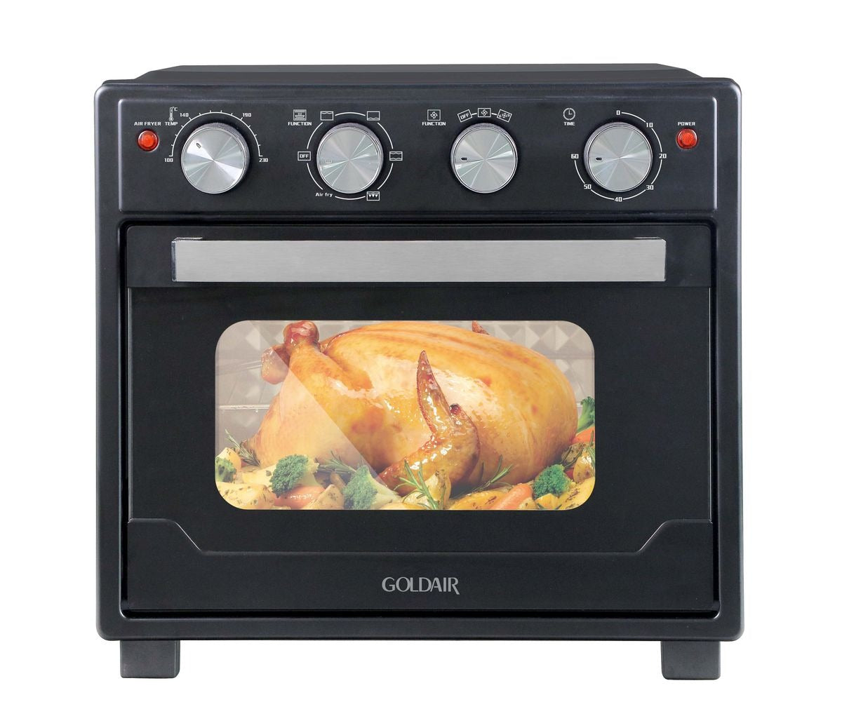 Goldair 23L Air Fryer Oven – Black (GAF-23H)