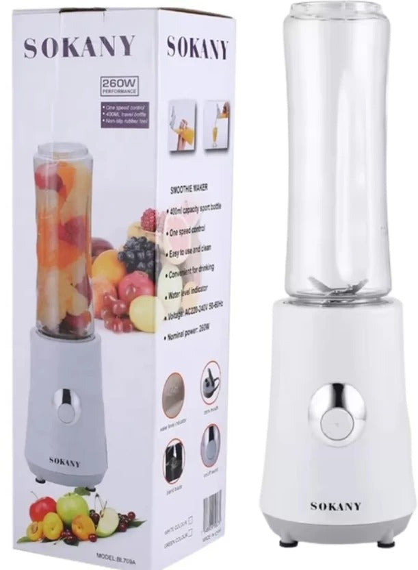 Sokany BL-709A Performance Smoothie Maker – 260W, 1 Jar, White