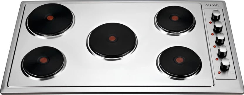Goldair 915 mm Electric Solid Hob – 5 Burner, Stainless Steel