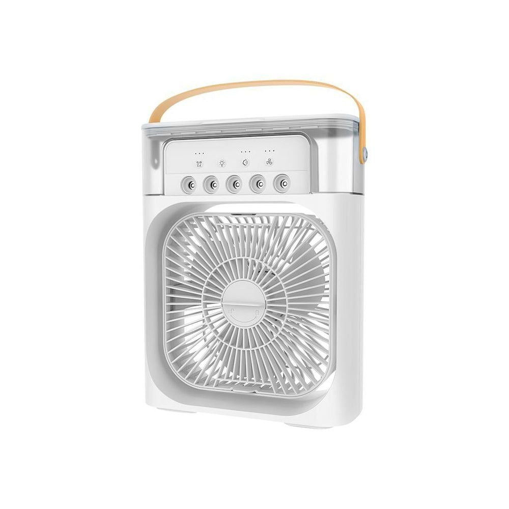 Air Conditioner Fan – Portable Evaporative Air Cooler with 7-Color LED Light and Humidifier Function