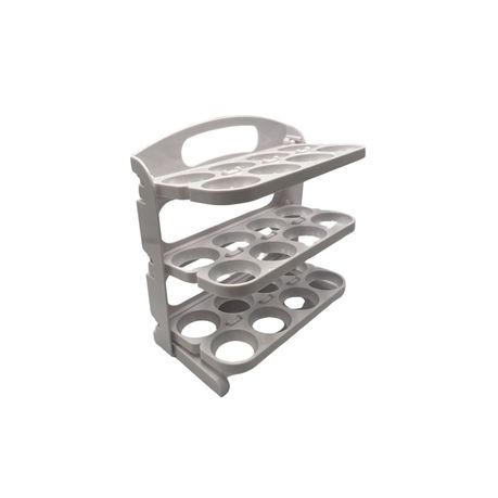 Folding Egg Storage Box – DP-270 (3-Layer, 24 Grid)