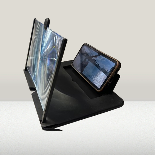3D HD 12" Mobile Phone Screen Magnifier – Smartphone Video Amplifier & Stand