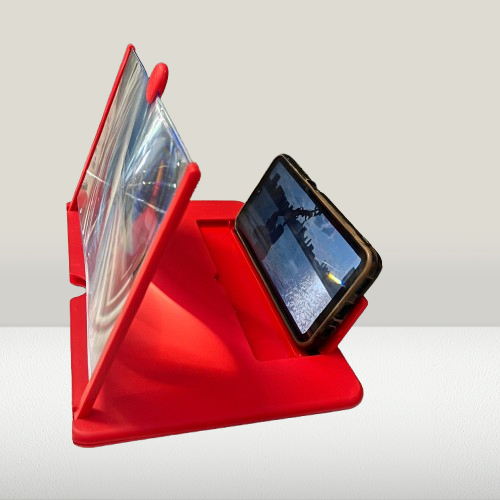 3D HD 12" Mobile Phone Screen Magnifier – Smartphone Video Amplifier & Stand