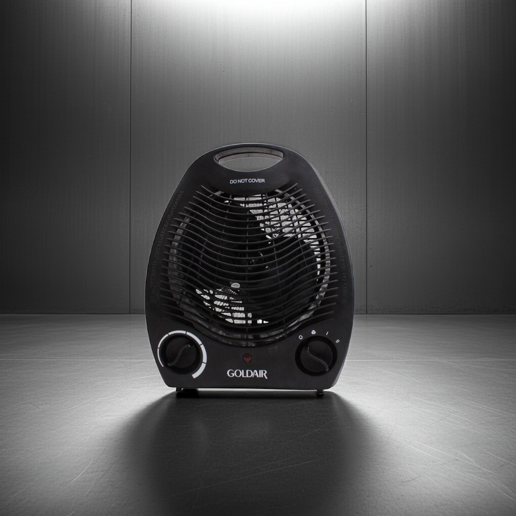 Goldair Black Programmable Thermostat Fan Heater