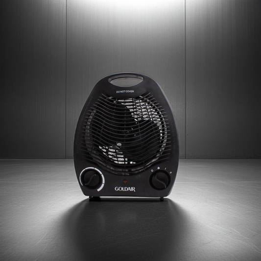 Goldair Black Programmable Thermostat Fan Heater
