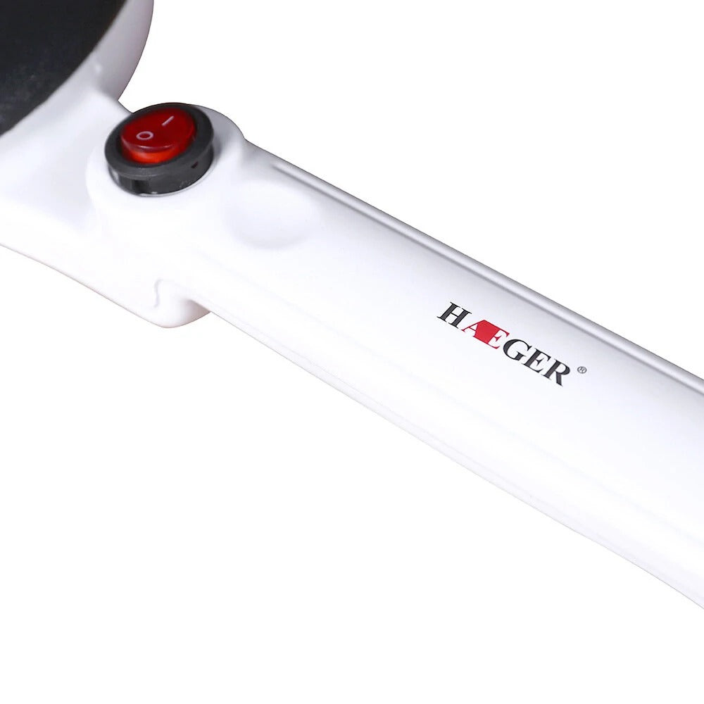 Haeger HG-5208 Pancake Maker – Non-Stick Electric Mini Griddle with Anti-Scald Handle
