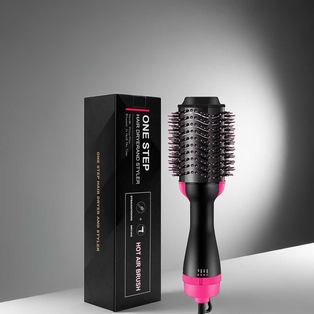 3-in-1 Hair Dryer, Volumizer & Styler with Ceramic Heater – All-in-One Blowout Brush