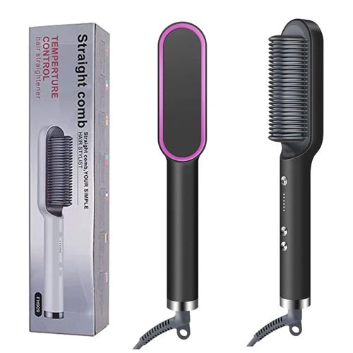 Hair Straightener Comb / Hair Straightening Brush FH909 – Ceramic, 130–200 °C