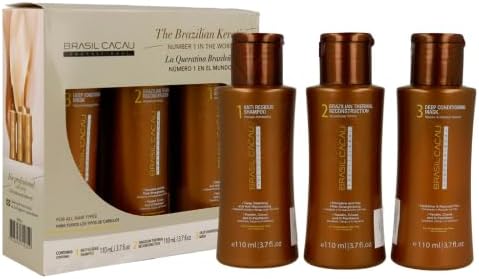 Mini Brazilian Keratin Hair Treatment Combo – Cadiveu Brasil Cacau (3-Step Kit)