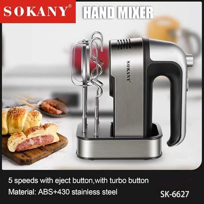 5 Speeds Adjustment Sokany SK-6627 Hand Mixer