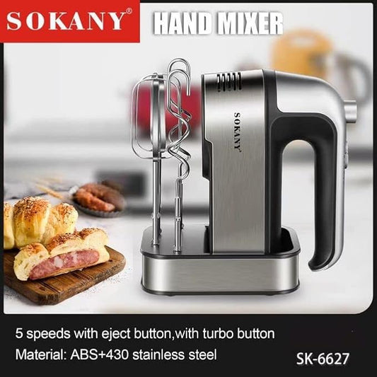 5 Speeds Adjustment Sokany SK-6627 Hand Mixer