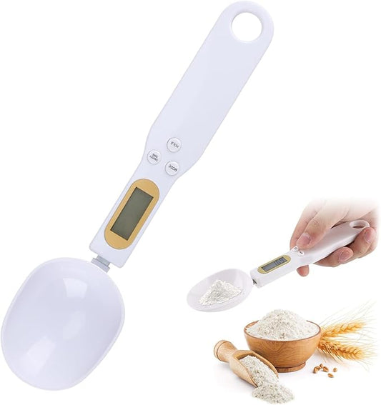 Electronic Measuring Spoon Scale – Digital Kitchen Weighing Spoon with LCD Display (500g / 0.1g Precision)