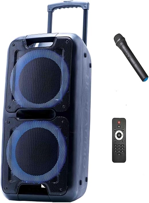 JVC Trolley Speaker With TWS and Wireless Mic XS-N6212PB