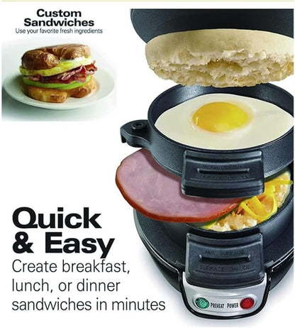 Condere Burger Maker ZS-2601 – 2-Slice, Non-Stick Grill with Cool Touch Exterior