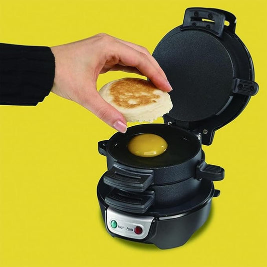 Condere Burger Maker ZS-2601 – 2-Slice, Non-Stick Grill with Cool Touch Exterior