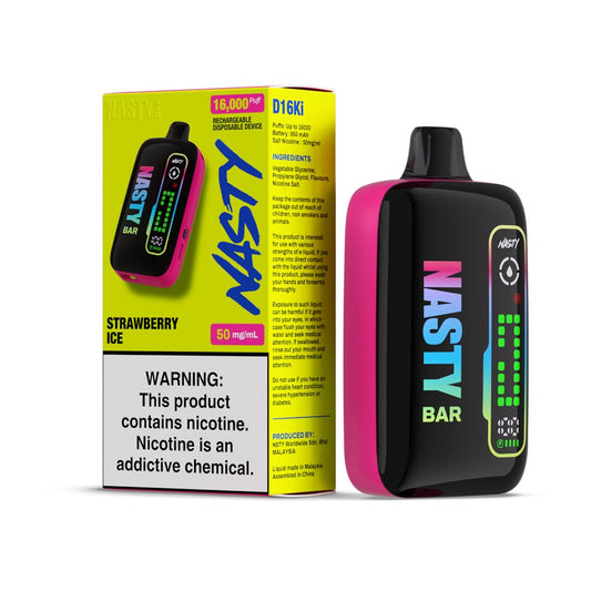 Nasty Bar Disposable 16000 Puffs - Strawberry Ice (50mg)