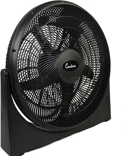 Condere 20" Oscillating Desk Fan FS50-Z88 – 3 Speed Electric Table Fan