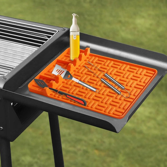 Silicone Grill Side Shelf Mat – Nonstick, Heat-Resistant BBQ Tool Mat