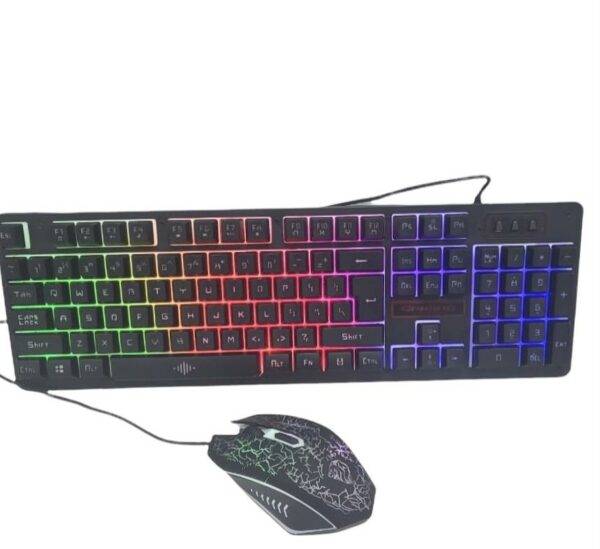 JG1200 4-in-1 RGB Gaming Set – Wired Keyboard, Mouse, Headset & Mouse Pad