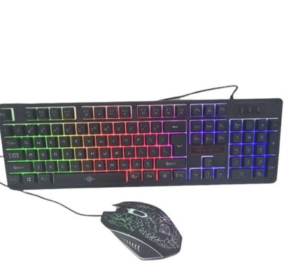 JG1200 4-in-1 RGB Gaming Set – Wired Keyboard, Mouse, Headset & Mouse Pad