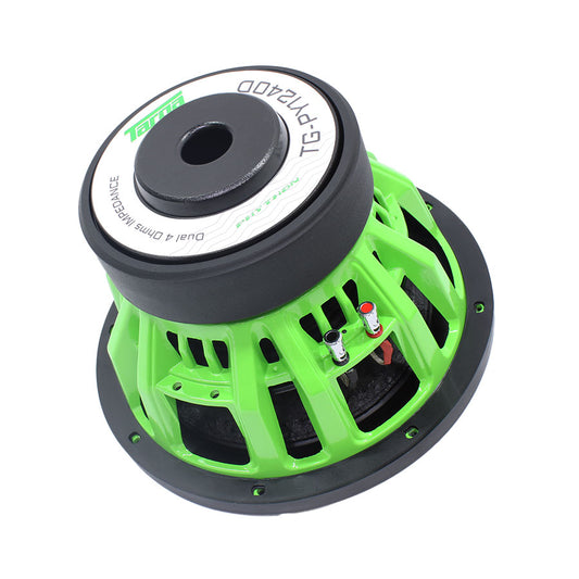 Targa TG-PY1240DW Python Series 12″ Subwoofer – Dual 4 Ohm, Pack of 2 (Green)