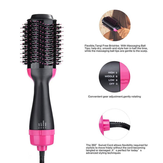 3-in-1 Hair Dryer, Volumizer & Styler with Ceramic Heater – All-in-One Blowout Brush