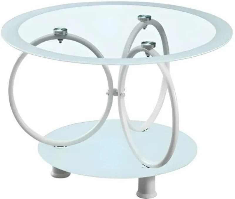 Round Shaped Glass Top Coffee Table