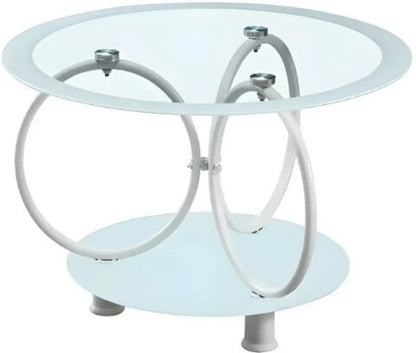 Round Shaped Glass Top Coffee Table