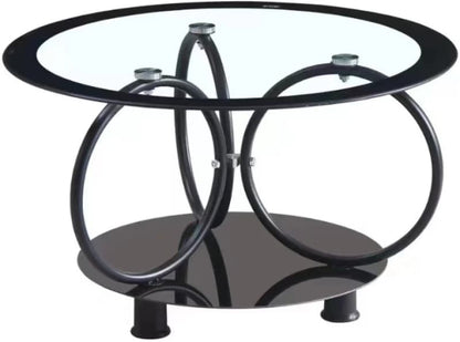 Round Shaped Glass Top Coffee Table