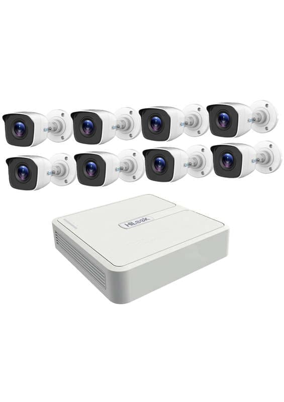 Hilook 1080P 8 Channel DVR & 8 Bullet Cameras DIY CCTV KIT