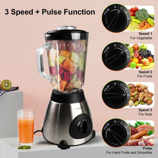 Sokany 450W Multi-Purpose Blender with 3 Speed Adjustment & Pulse Function