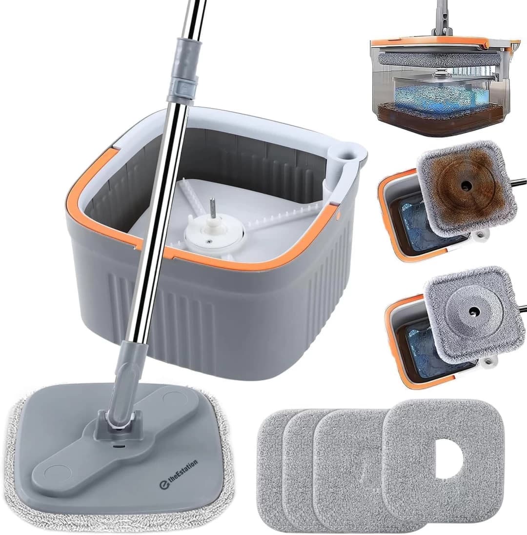 Square Rotating Mop Set