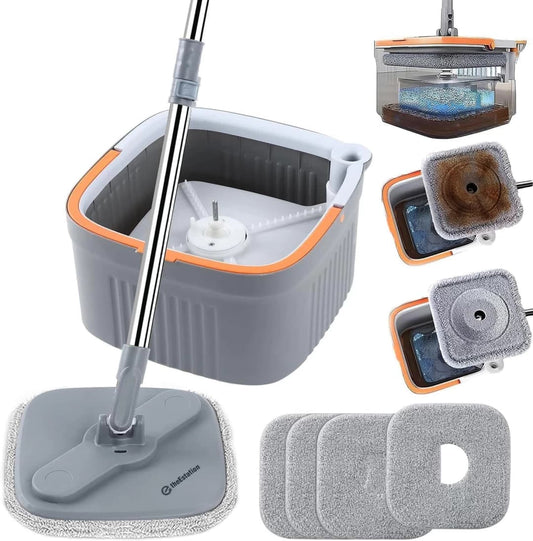 Square Rotating Mop Set
