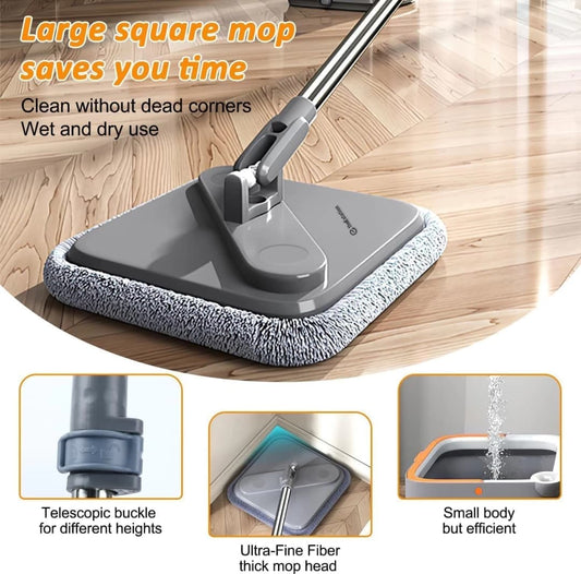 Square Rotating Mop Set