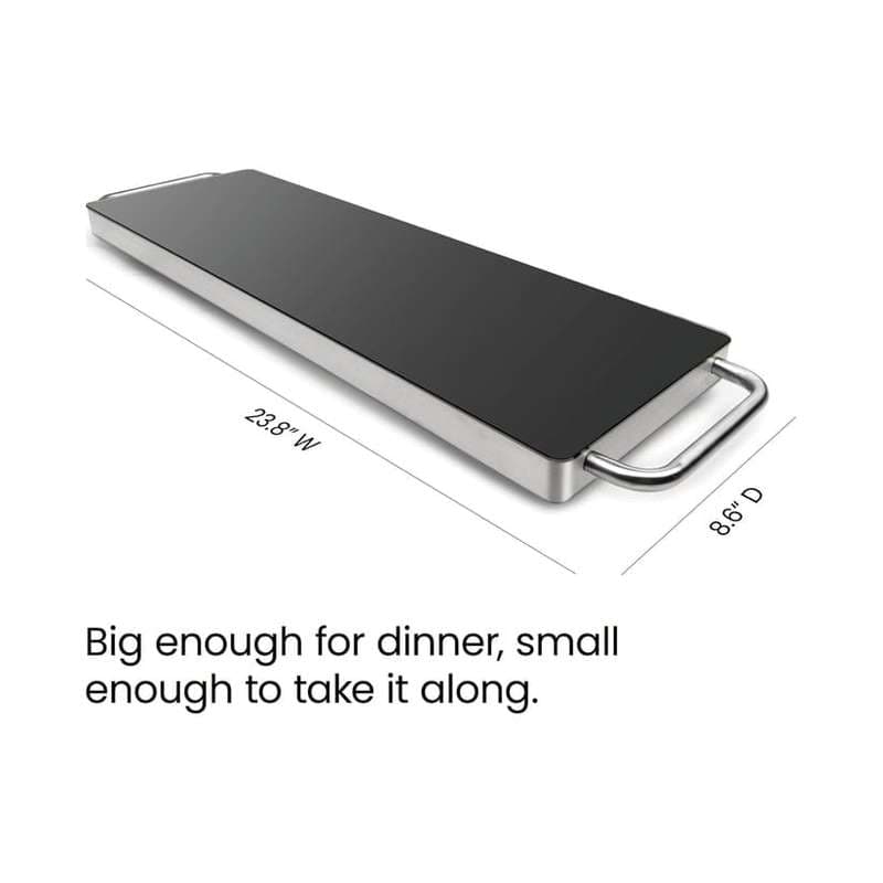 Condere Long Electric Hot Tray – Stainless Steel & Glass